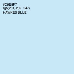 #C9E8F7 - Hawkes Blue Color Image