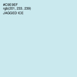 #C9E9EF - Jagged Ice Color Image