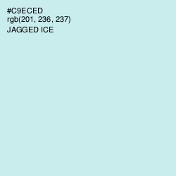 #C9ECED - Jagged Ice Color Image