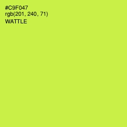 #C9F047 - Wattle Color Image