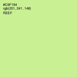 #C9F194 - Reef Color Image