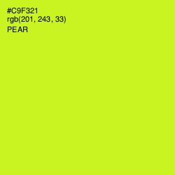 #C9F321 - Pear Color Image