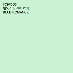 #C9F3D3 - Blue Romance Color Image