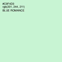 #C9F4D3 - Blue Romance Color Image