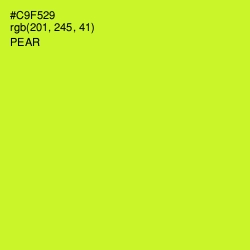 #C9F529 - Pear Color Image