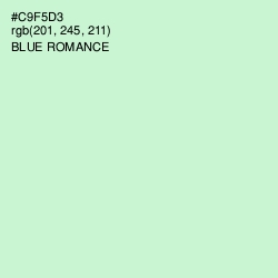 #C9F5D3 - Blue Romance Color Image