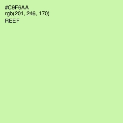 #C9F6AA - Reef Color Image