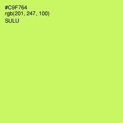 #C9F764 - Sulu Color Image