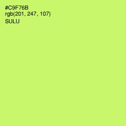 #C9F76B - Sulu Color Image