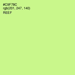 #C9F78C - Reef Color Image