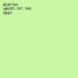 #C9F7A4 - Reef Color Image