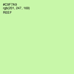 #C9F7A9 - Reef Color Image