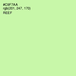 #C9F7AA - Reef Color Image