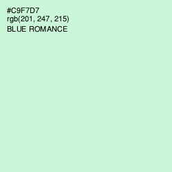 #C9F7D7 - Blue Romance Color Image