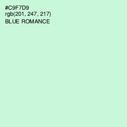 #C9F7D9 - Blue Romance Color Image