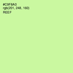 #C9F8A0 - Reef Color Image