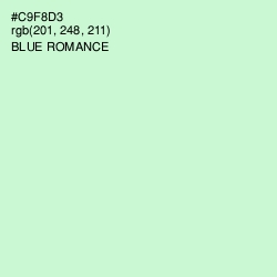 #C9F8D3 - Blue Romance Color Image