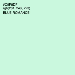 #C9F8DF - Blue Romance Color Image