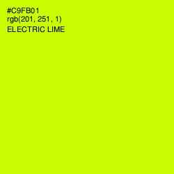 #C9FB01 - Electric Lime Color Image