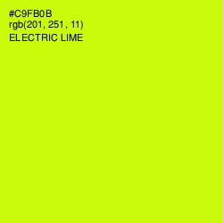 #C9FB0B - Electric Lime Color Image