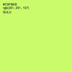 #C9FB6B - Sulu Color Image