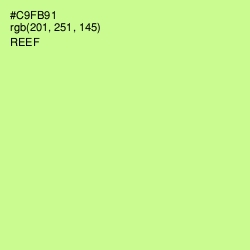 #C9FB91 - Reef Color Image