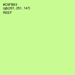 #C9FB93 - Reef Color Image