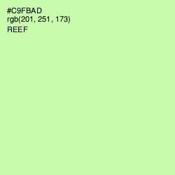 #C9FBAD - Reef Color Image