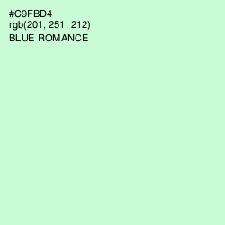 #C9FBD4 - Blue Romance Color Image