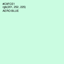 #C9FCE1 - Aero Blue Color Image