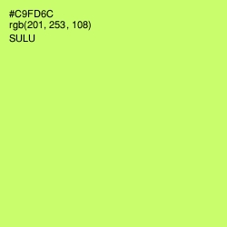 #C9FD6C - Sulu Color Image