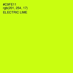 #C9FE11 - Electric Lime Color Image