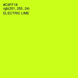 #C9FF18 - Electric Lime Color Image