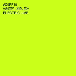 #C9FF19 - Electric Lime Color Image