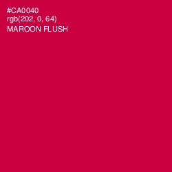 #CA0040 - Maroon Flush Color Image