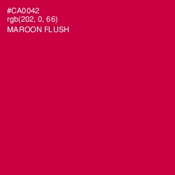 #CA0042 - Maroon Flush Color Image