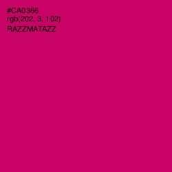 #CA0366 - Razzmatazz Color Image