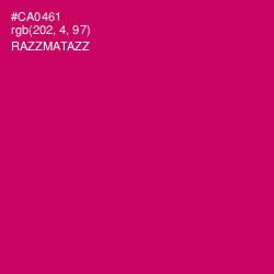 #CA0461 - Razzmatazz Color Image