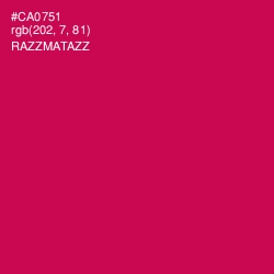 #CA0751 - Razzmatazz Color Image