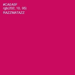#CA0A5F - Razzmatazz Color Image