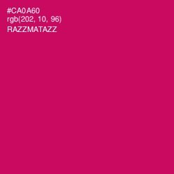 #CA0A60 - Razzmatazz Color Image