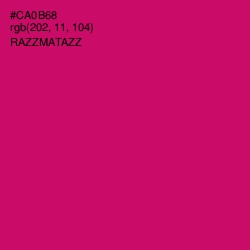 #CA0B68 - Razzmatazz Color Image