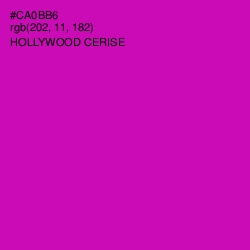 #CA0BB6 - Hollywood Cerise Color Image