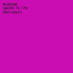 #CA0DB3 - Red Violet Color Image