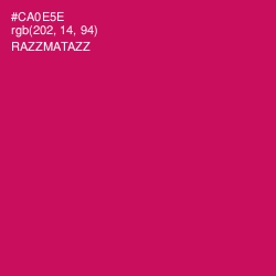 #CA0E5E - Razzmatazz Color Image