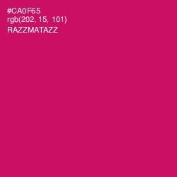 #CA0F65 - Razzmatazz Color Image