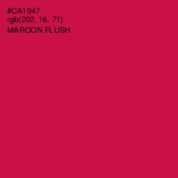 #CA1047 - Maroon Flush Color Image