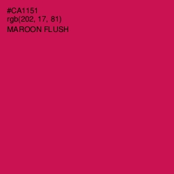 #CA1151 - Maroon Flush Color Image