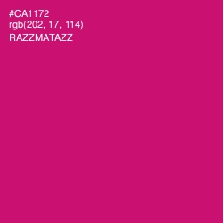 #CA1172 - Razzmatazz Color Image