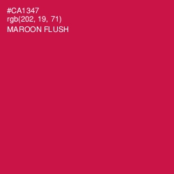 #CA1347 - Maroon Flush Color Image